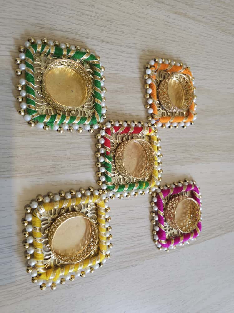 T-Light Square Candle set- Set of 6