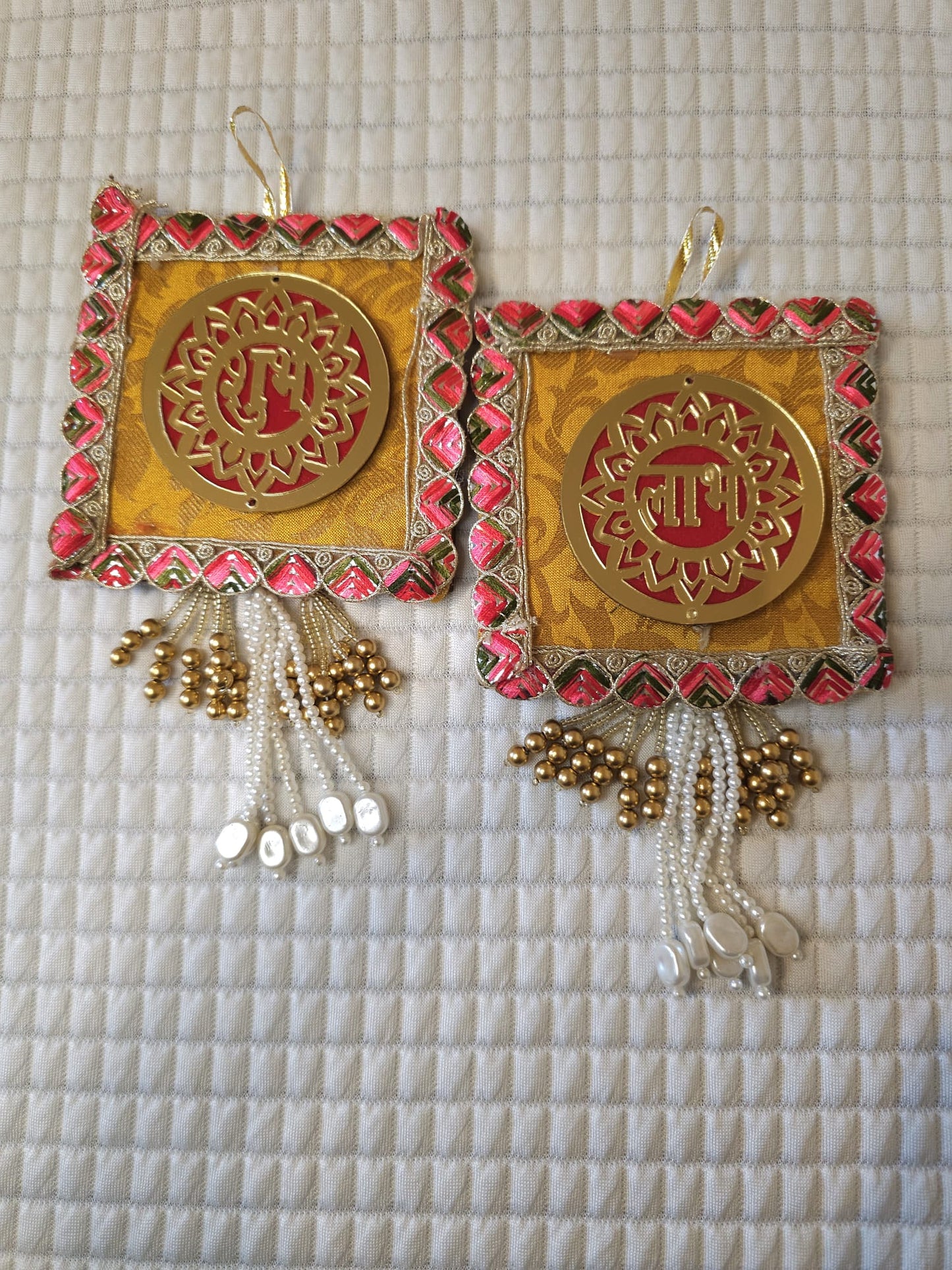 Shubh" Decorative Wall Hanging - Set of 2