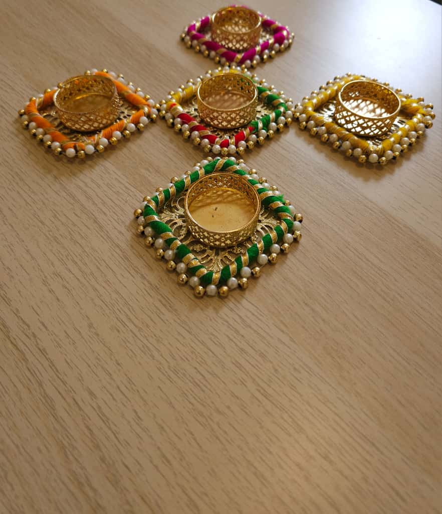 T-Light Square Candle set- Set of 6