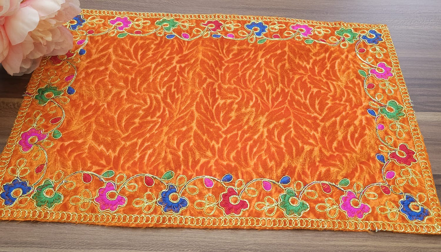 Large Pooja Aasans ( Orange)