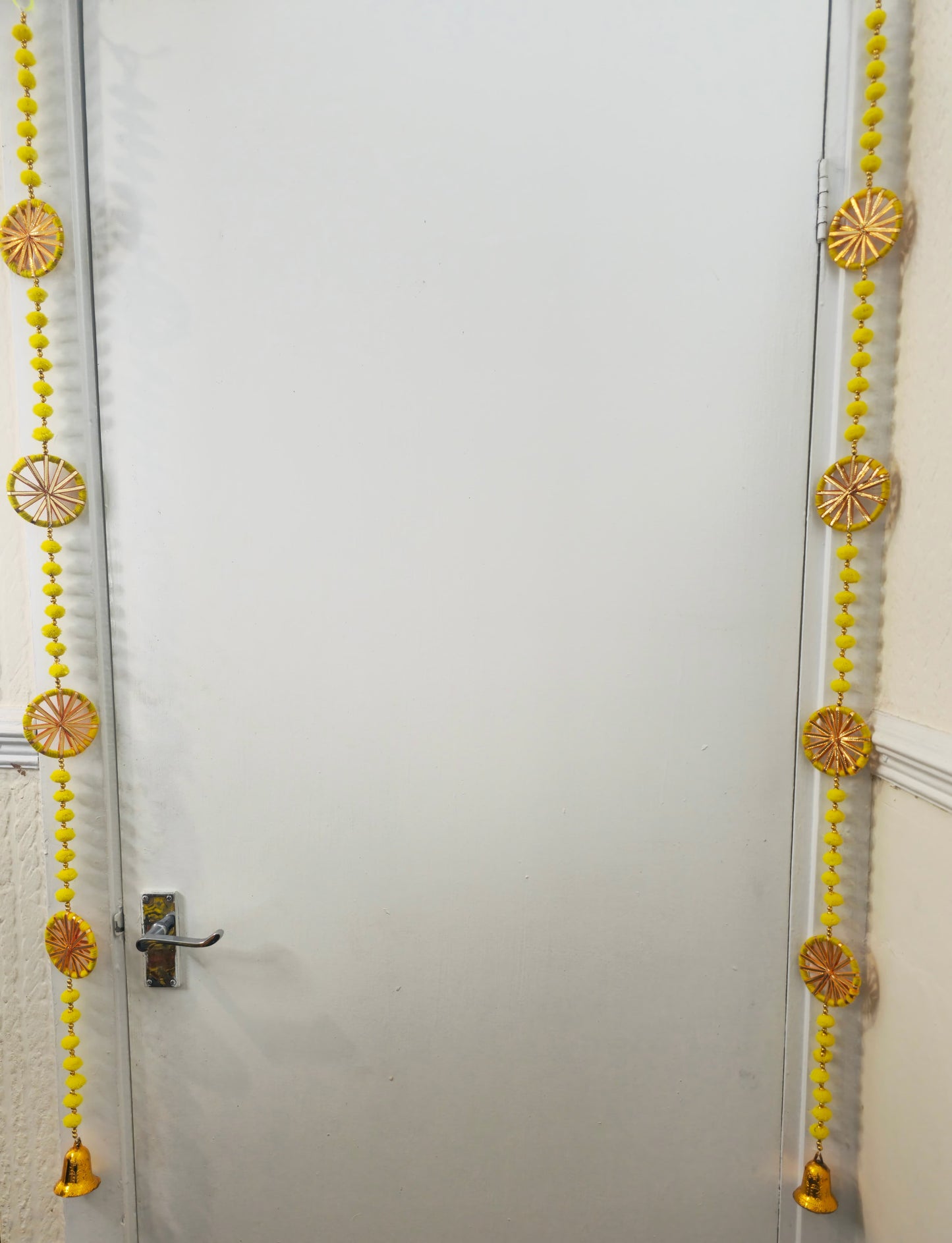 Yellow and Orange wall hangings
