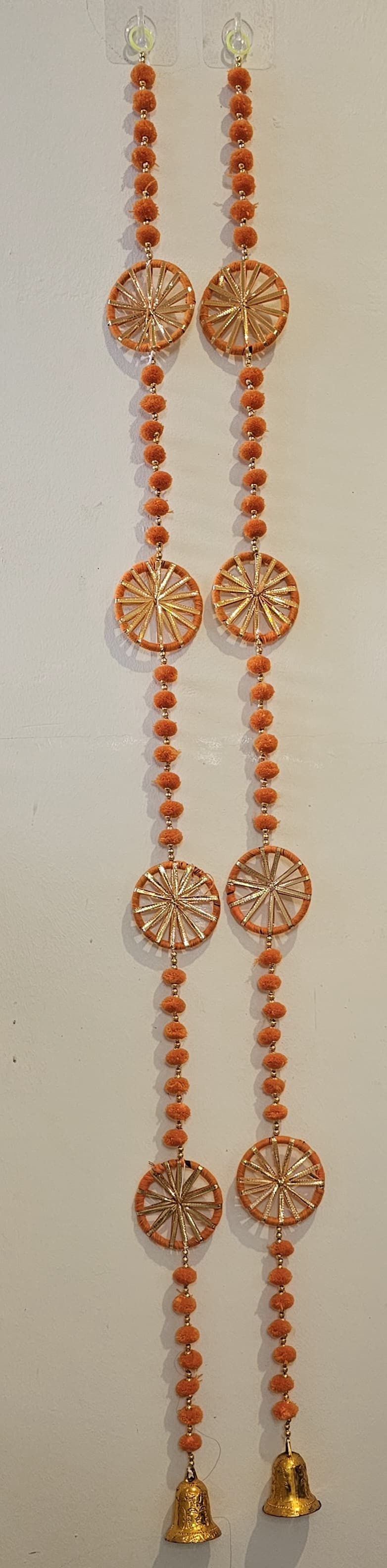 Yellow and Orange wall hangings