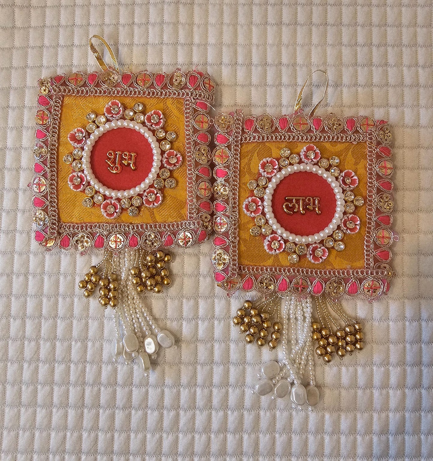 Shubh" Decorative Wall Hanging - Set of 2