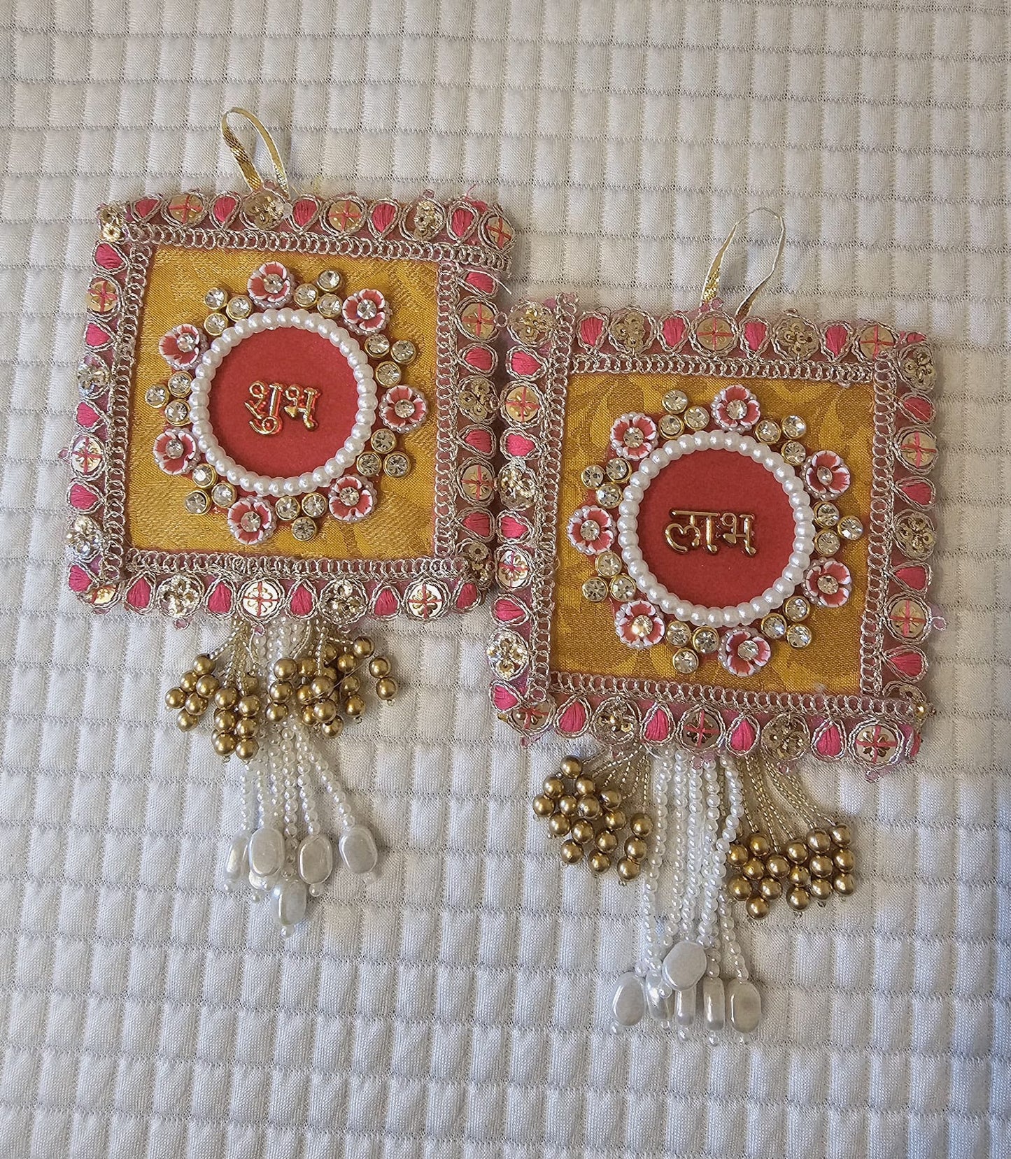 Shubh" Decorative Wall Hanging - Set of 2
