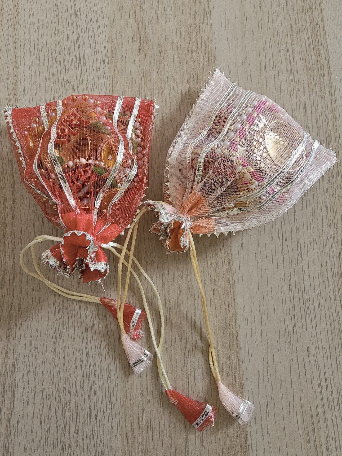 Embroidered Fabric Potli Combo