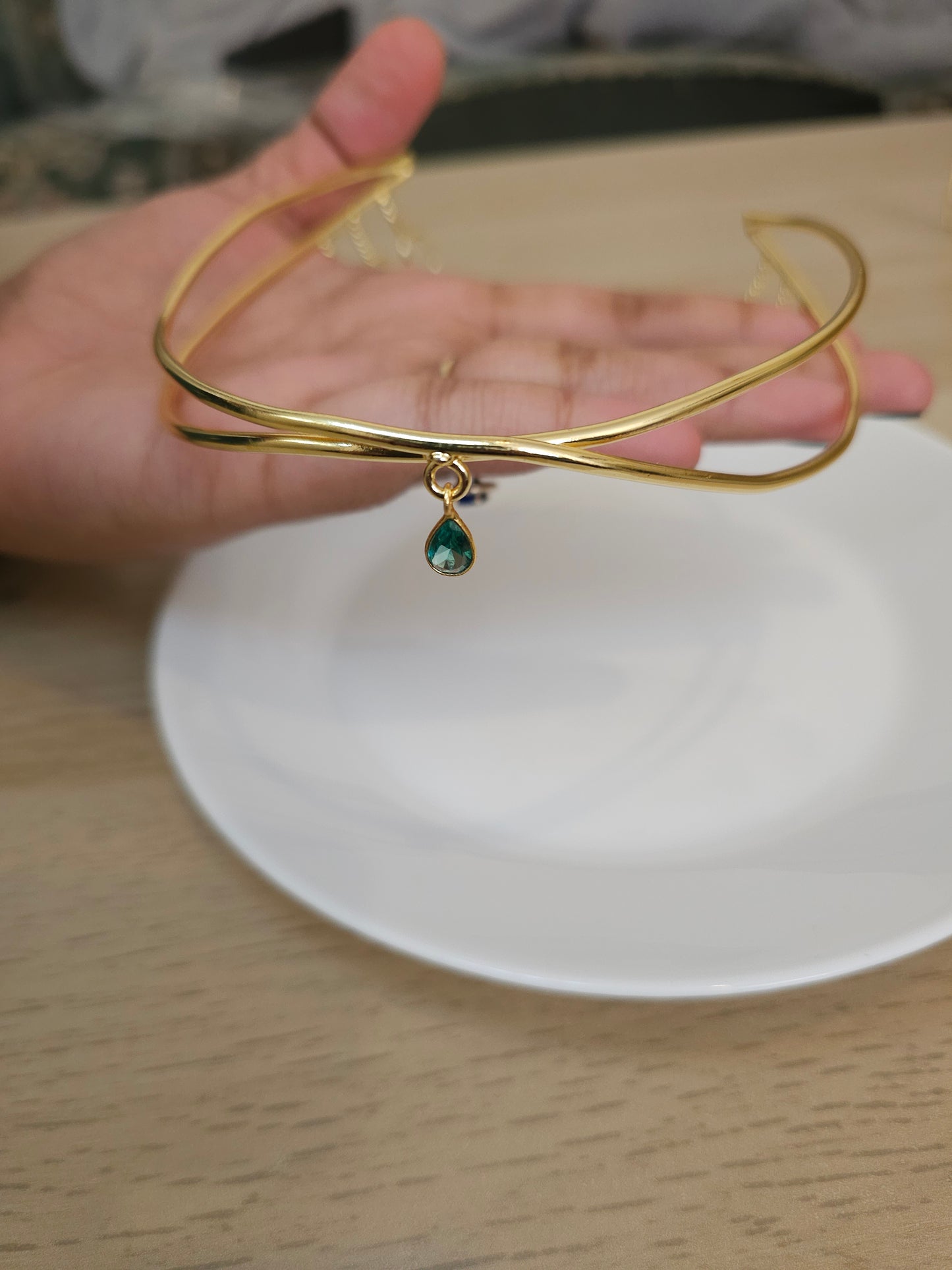 Regal Bloom Brass Headpiece