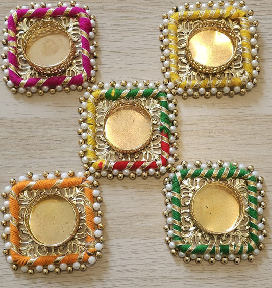 T-Light Square Candle set- Set of 6