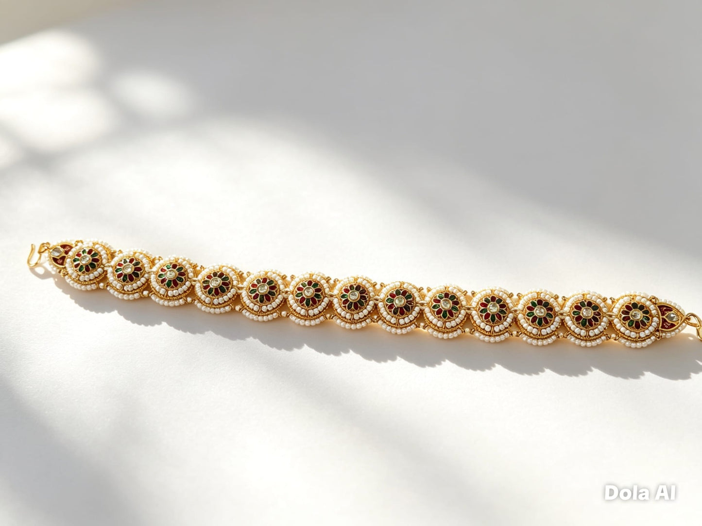 Kundan Pearl Choker Bracelet | Traditional Indian Jewellery | Simply Sajavat Mancheste
