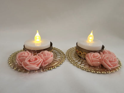 Tea light candle holders