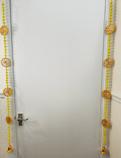 Yellow and Orange wall hangings