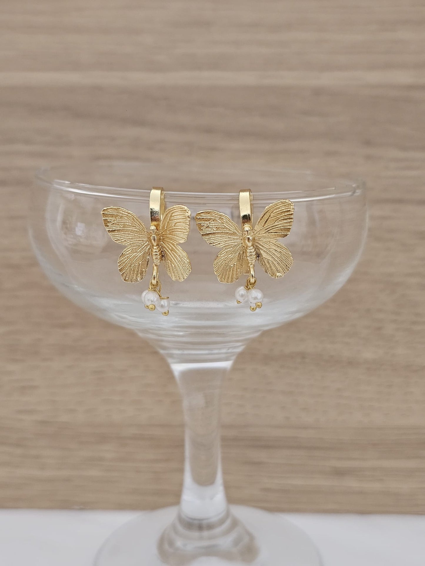 Butterfly Buggati StudsHandcrafted Brass Butterfly Buggati Studs | Statement Insect Motif Earrings