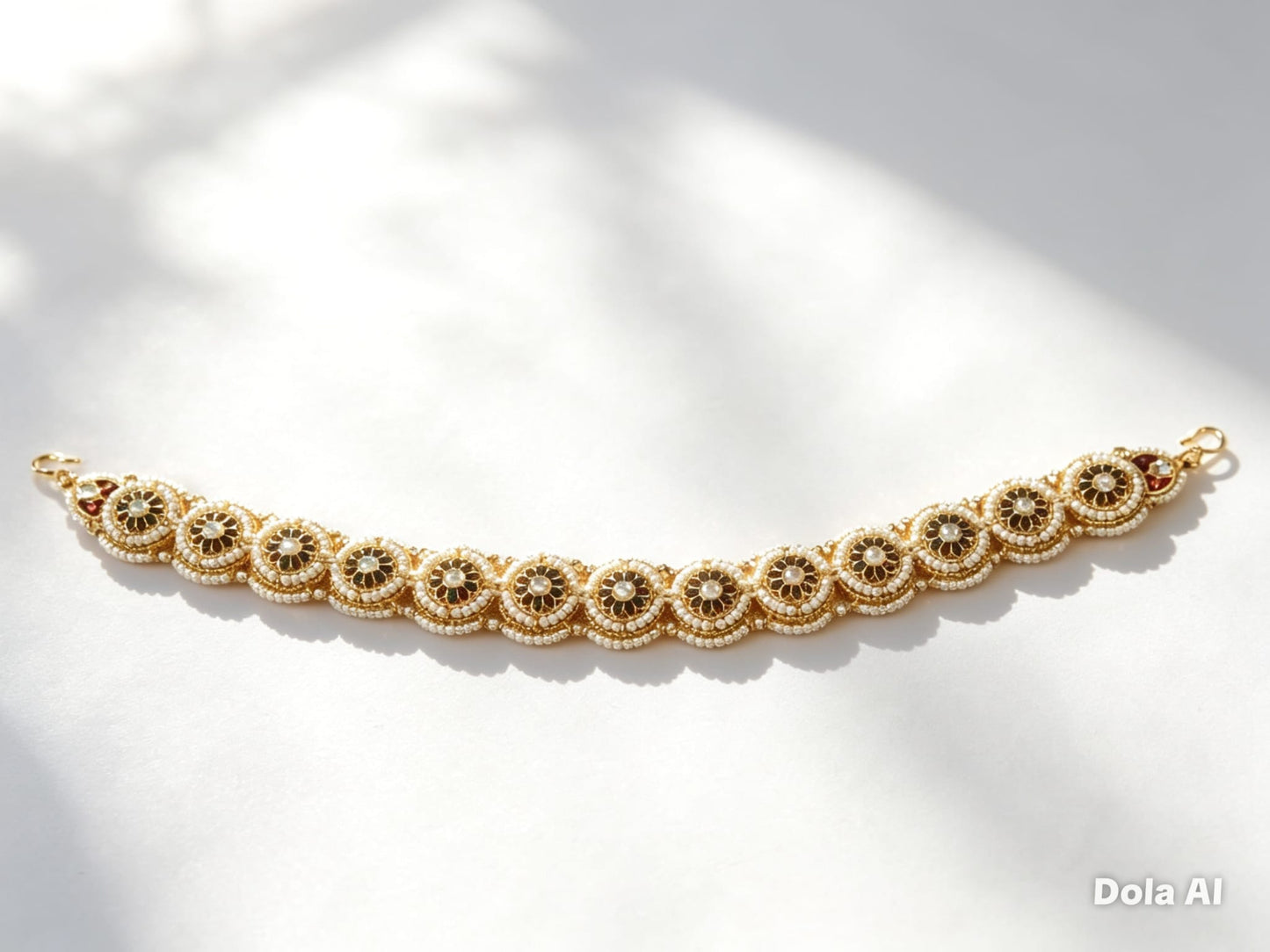 Kundan Pearl Choker Bracelet | Traditional Indian Jewellery | Simply Sajavat Mancheste