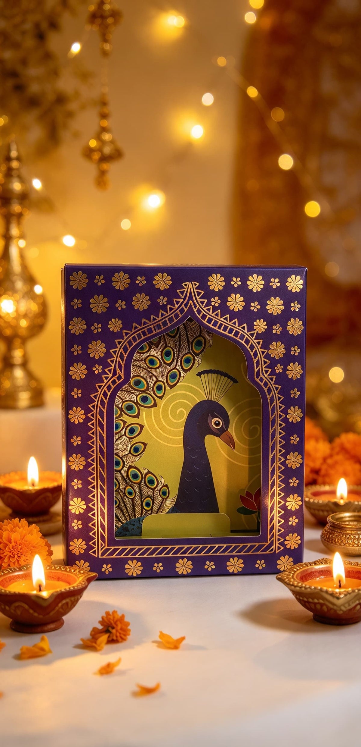 Decorative Jharokha Festive Gift Box Set of 5 | Traditional Indian Sweets & Favor Boxes | Simply Sajavat Manchester